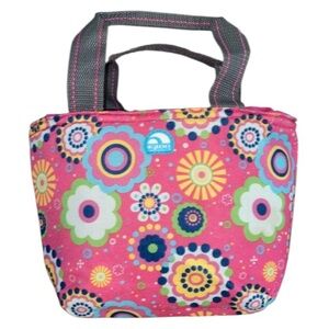 Insulated Igloo Lunch Bag Pink Multicolored 10”x9”